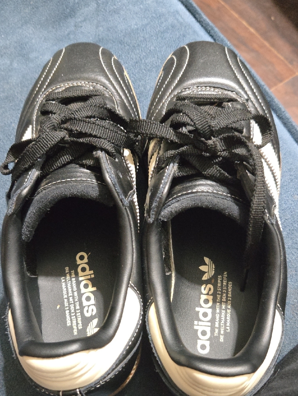 adidas Black and White Low-Top Sneakers